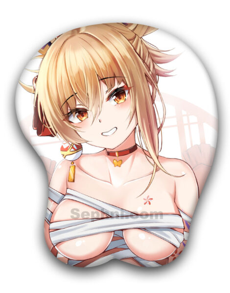 Yoimiya 3D Oppai Mouse Pad Genshin Impact 2