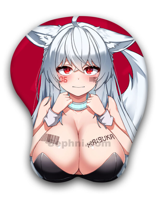 Fox Girl 3D Oppai Mouse Pad 2
