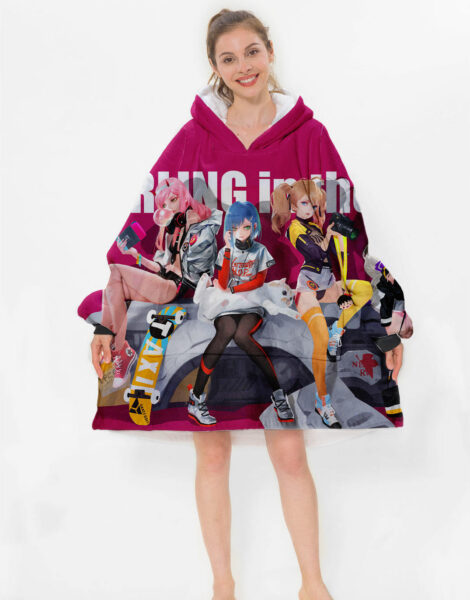 Darling in The Franxx Hoodie Blanket 1