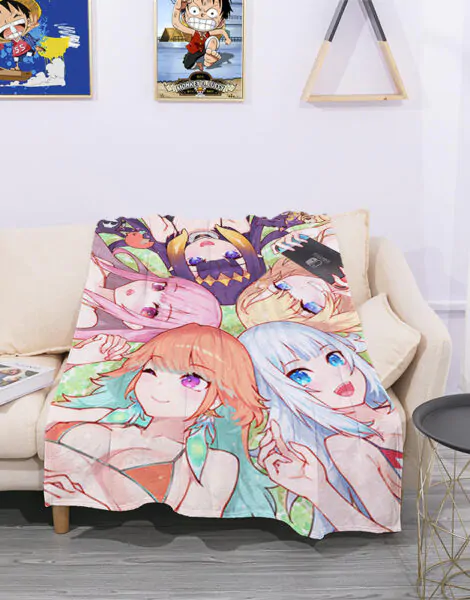 Hololive Flannel Blanket