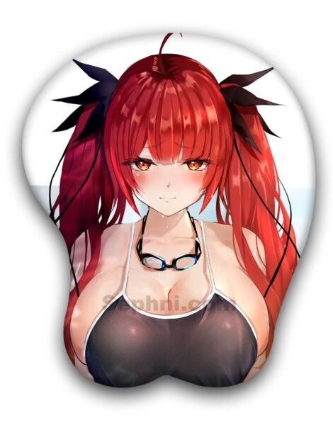 Honolulu 3D Oppai Mouse Pad Azur Lane