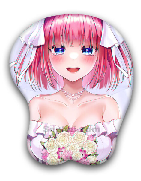 Wedding Dress Nino Nakano 3D Oppai Mouse Pad 5Toubun no Hanayome