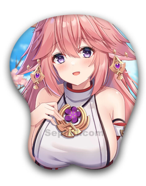 Yae Miko 3D Oppai Mouse Pad Genshin Impact
