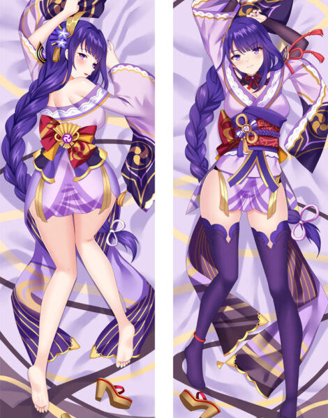 9522365 Raiden Shogun Anime Waifu Pillow Genshin Impact