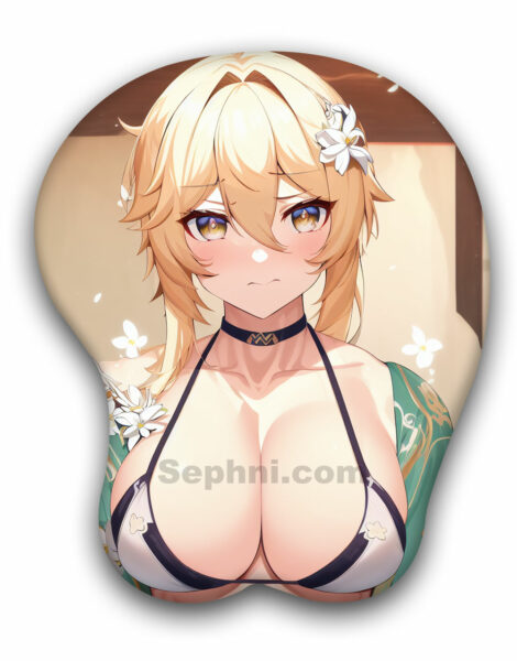 Lumine 3D Oppai Mousepad Genshin Impact