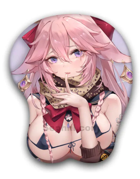 Yae Miko 3D Oppai Mousepad Genshin Impact