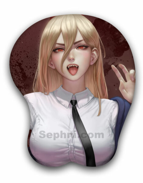 Power Cchainsaw Man Oppai Mousepad