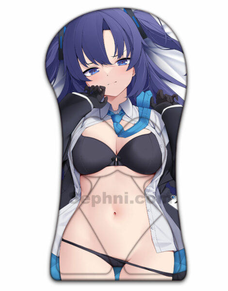 Hayase Yuuka Half Body Blue Archive Boob Mouse Pad Life Size Oppai Mousepad