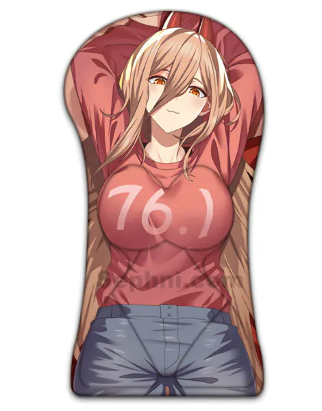Power Half Body Anime 3D Mouse Pad Life Size Oppai Mousepad