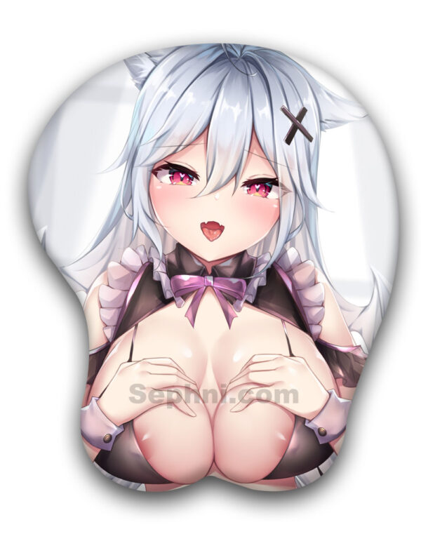 Cat Ear Girl 3D Oppai Mouse Pad