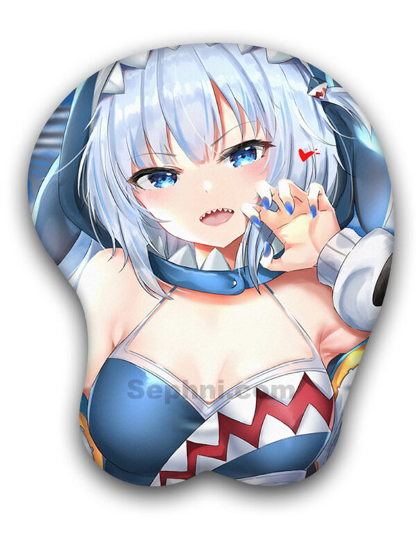 Gawr Gura 3D Oppai Mouse Pad Virtual YouTuber