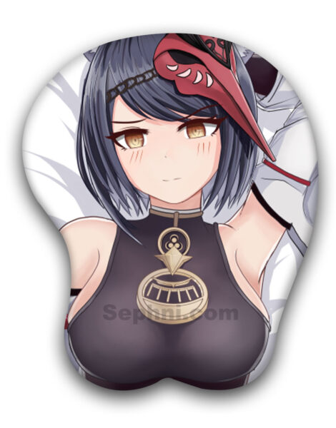 Kujou Sara 3D Oppai Mouse Pad Genshin Impact