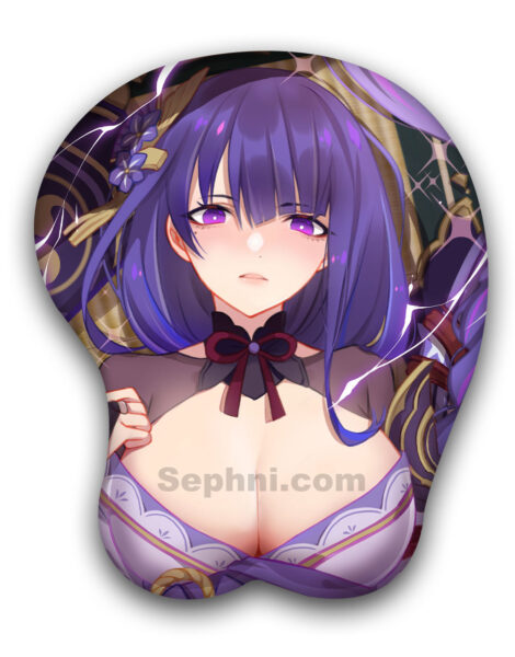 Raiden Shogun 3D Oppai Mouse Pad Genshin Impact 2