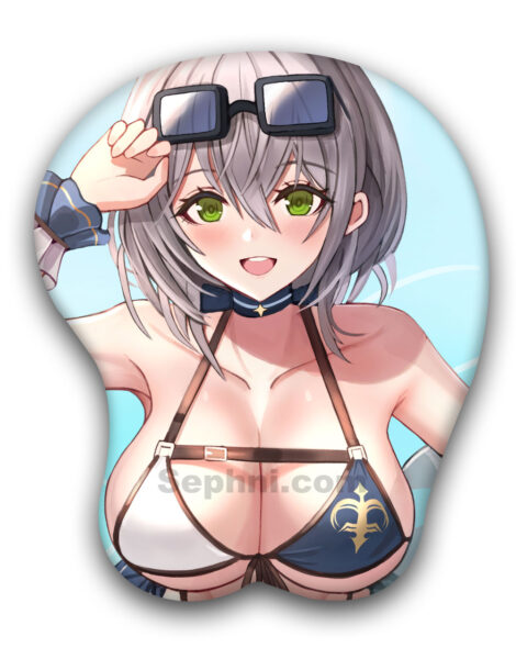 Shirogane Noel 3D Oppai Mouse Pad Virtual YouTuber