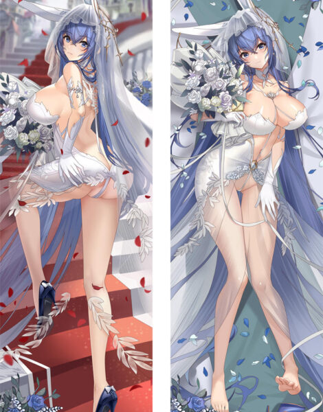 9522950 Azur Lane New Jersey Wedding Dress Waifu Pillow