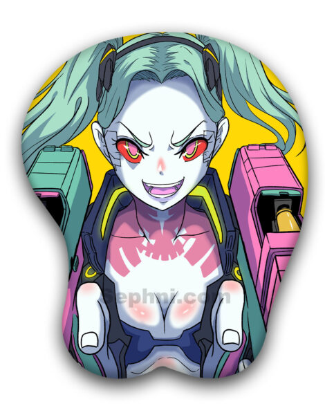 Rebecca 3D Oppai Mouse Pad Cyberpunk Edgerunners