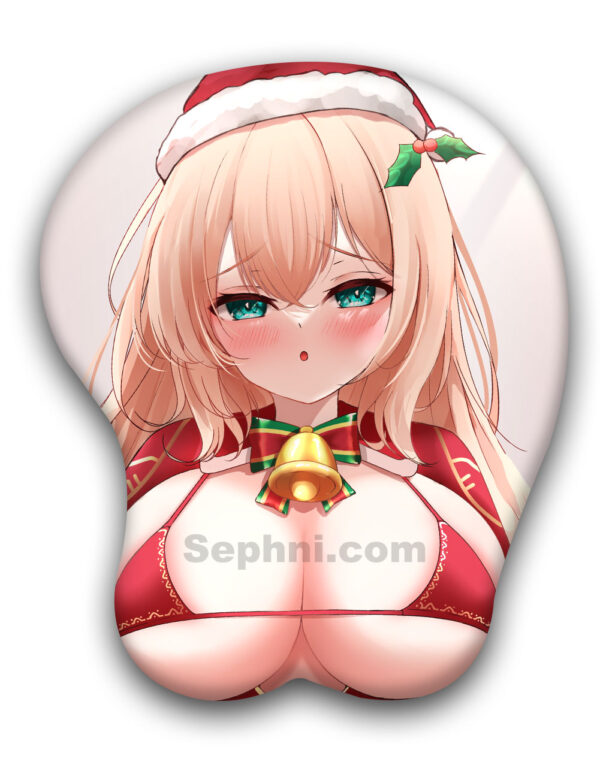 Christmas Leander 3D Oppai Mouse Pad Azur Lane