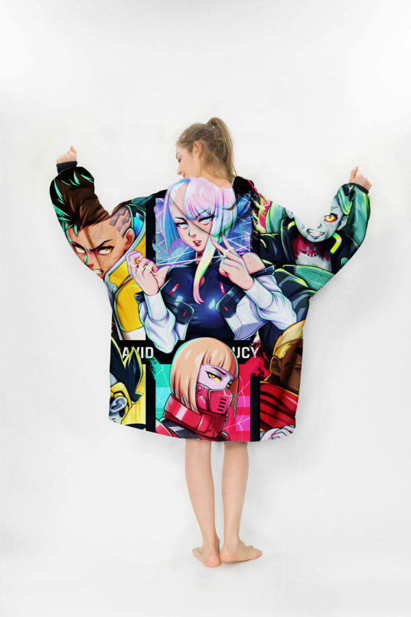 Cyberpunk Edgerunners Hoodie Blanket 1