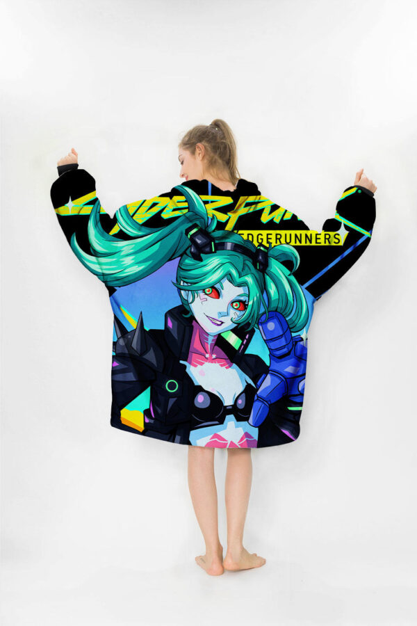 Cyberpunk Edgerunners Rebecca Hoodie Blanket 1