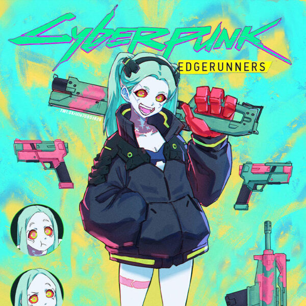 Cyberpunk Edgerunners Rebecca Hoodie Blanket 2 1