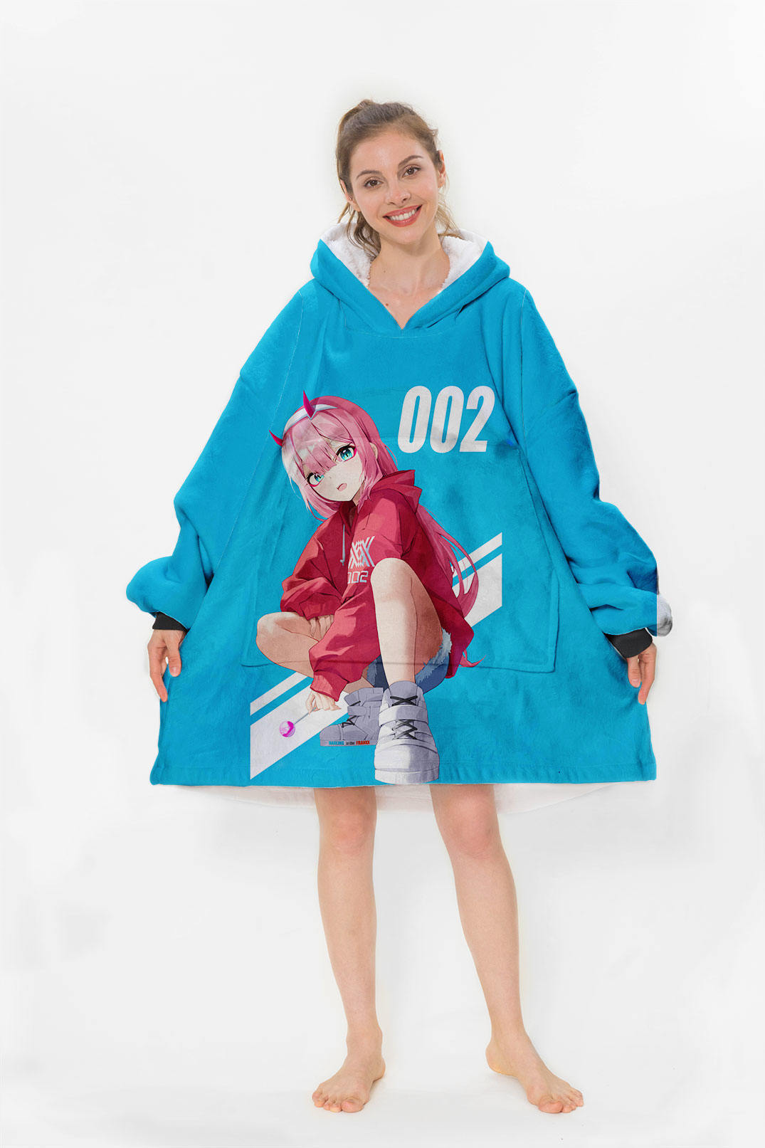 Zero two pink hoodie clearance