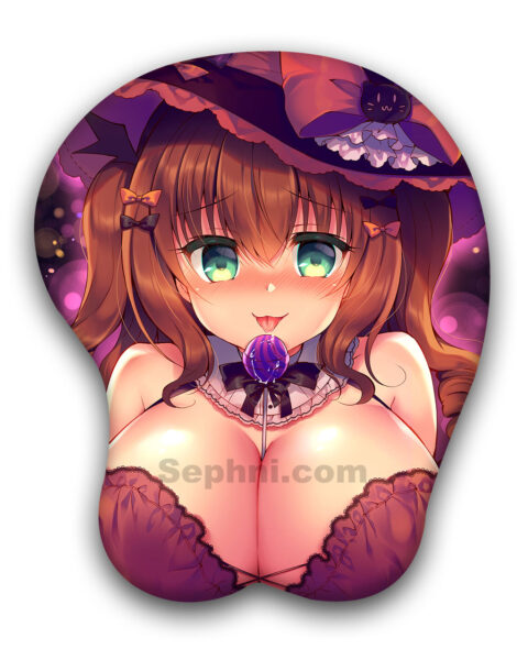 Halloween Girl 3D Oppai Mouse Pad