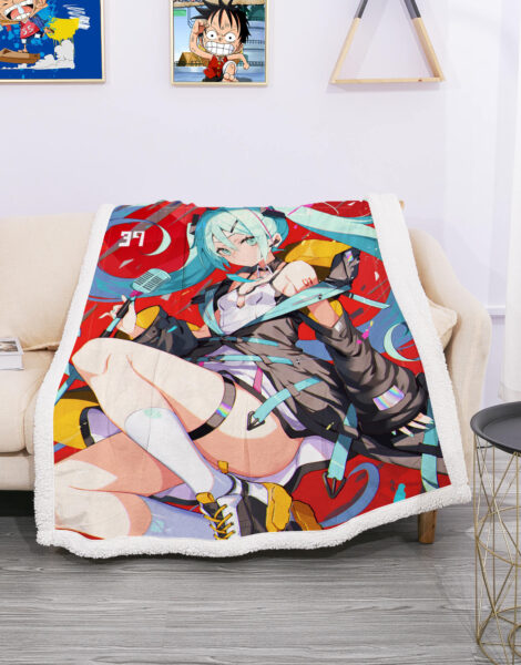 Hatsune Miku Fleece Blanket