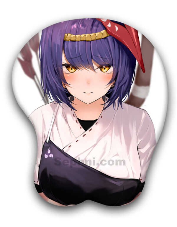 Kujou Sara 3D Oppai Mouse Pad Genshin Impact