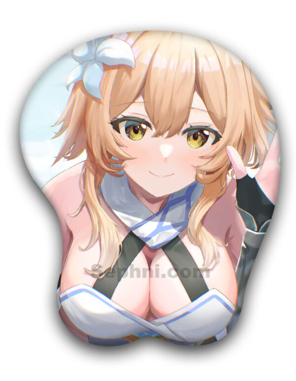 Lumine 3D Oppai Mouse Pad Genshin Impact