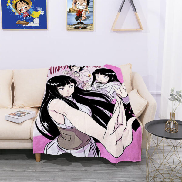 Naruto Hinata Hyuga Flannel Blanket 1