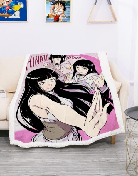 Naruto Hinata Hyuga Fleece Blanket