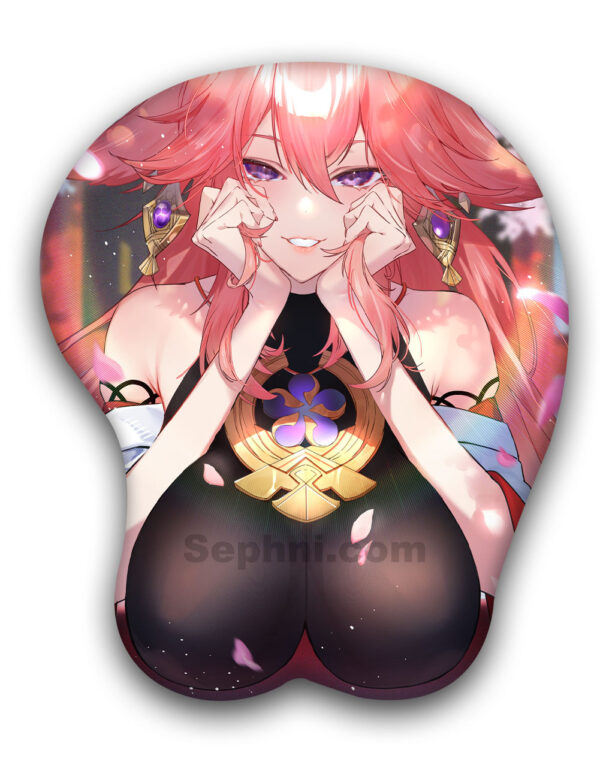 Yae Miko 3D Oppai Mouse Pad Genshin Impact 1