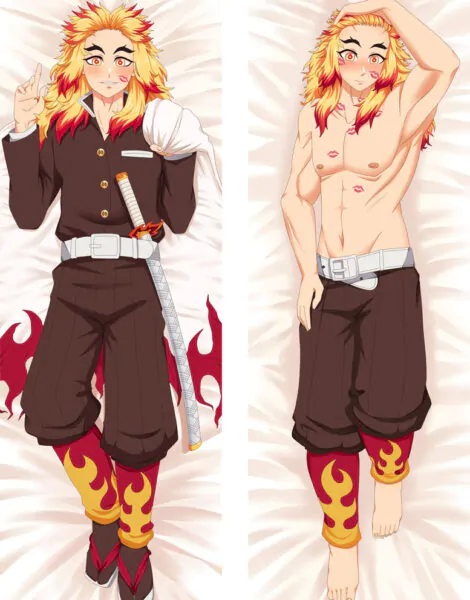 9522748 Kyojuro Rengoku Husbando Dakimakura Kimetsu no Yaiba