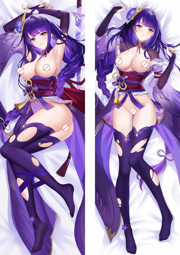 9522828 Raiden Shogun Nude Body Pillow Genshin Impact