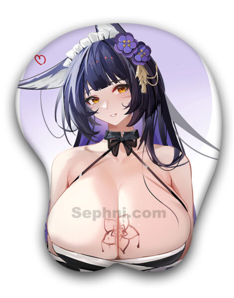 Musashi Oppai Mousepad Azur Lane