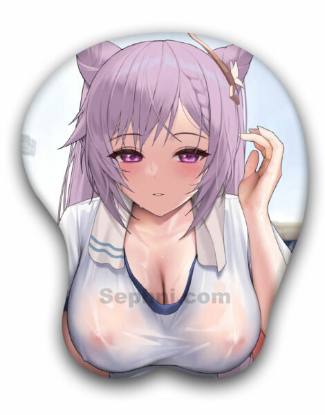 Keqing Genshin Impact Boob Mouse Pad