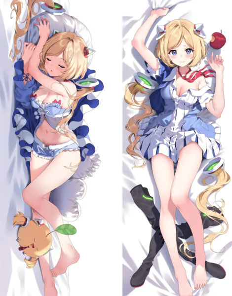 95221225 Aki Rosenthal Dakimakura Pillow Cover Virtual YouTuber