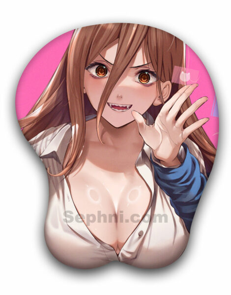 Power Chainsaw Man Anime Boob Mouse Pad