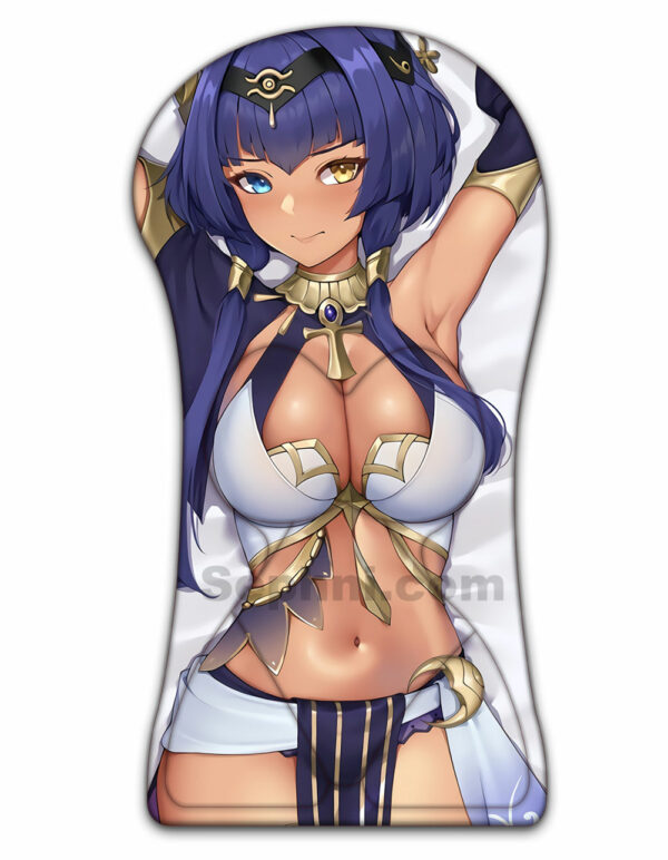 Candace Half Body Genshin Impact 3D Mouse Pad Life Size Oppai Mousepad