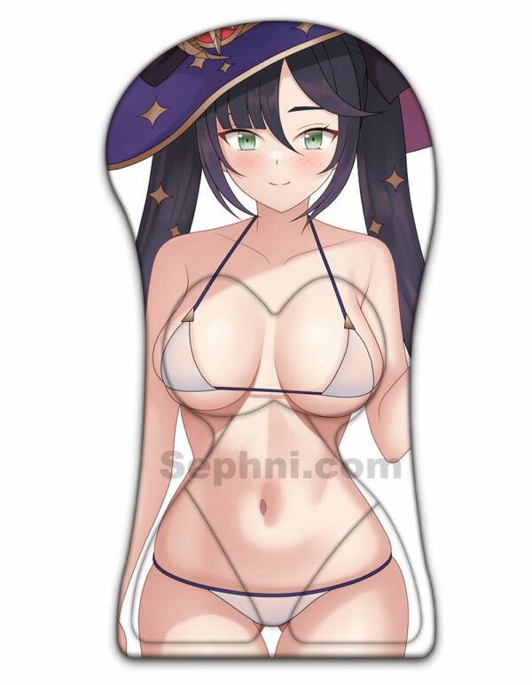 Mona Half Body Genshin Impact 3D Mouse Pad Life Size Oppai Mousepad