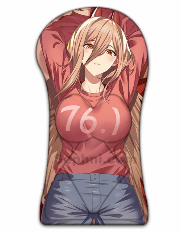 Power Half Body Anime 3D Mouse Pad Life Size Oppai Mousepad
