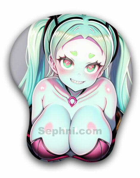 Rebecca Cyberpunk Edgerunners Boob Mouse Pad