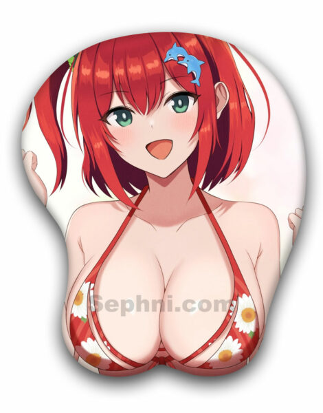 Sakimiya Iruka Boob Mouse Pad Dolphin Wave