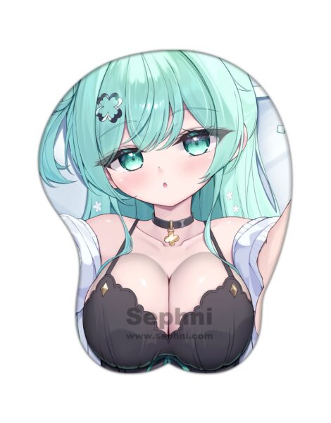 Cute Girl Boobs Mouse Pad