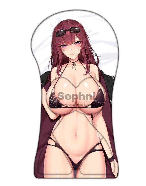 Kafka Half Body 3D Mouse Pad Honkai Star Rail Life Size Oppai Mousepad