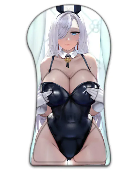 Shenhe Half Body Genshin Impact Mousepad Life Size Oppai Mousepad
