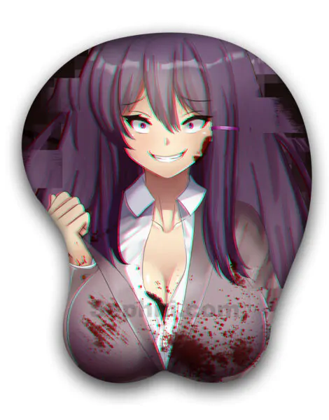 Yuri DDLC Anime Boob Mouse Pad Doki Doki Literature